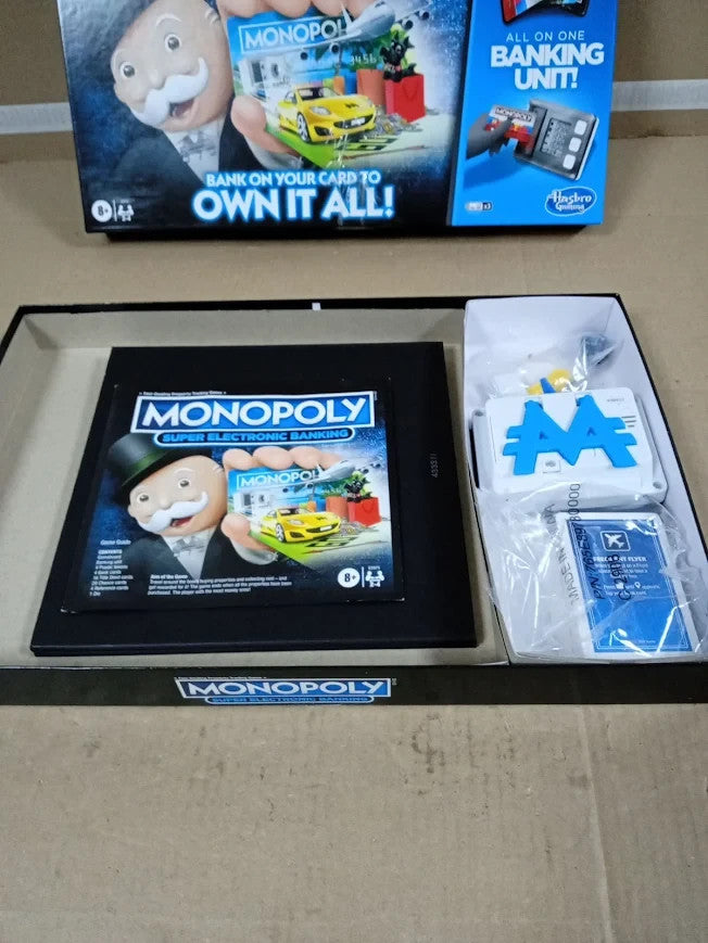 Monopoly Ultimate Rewards Family Board Game Cashless Electronic Banking 8+ New