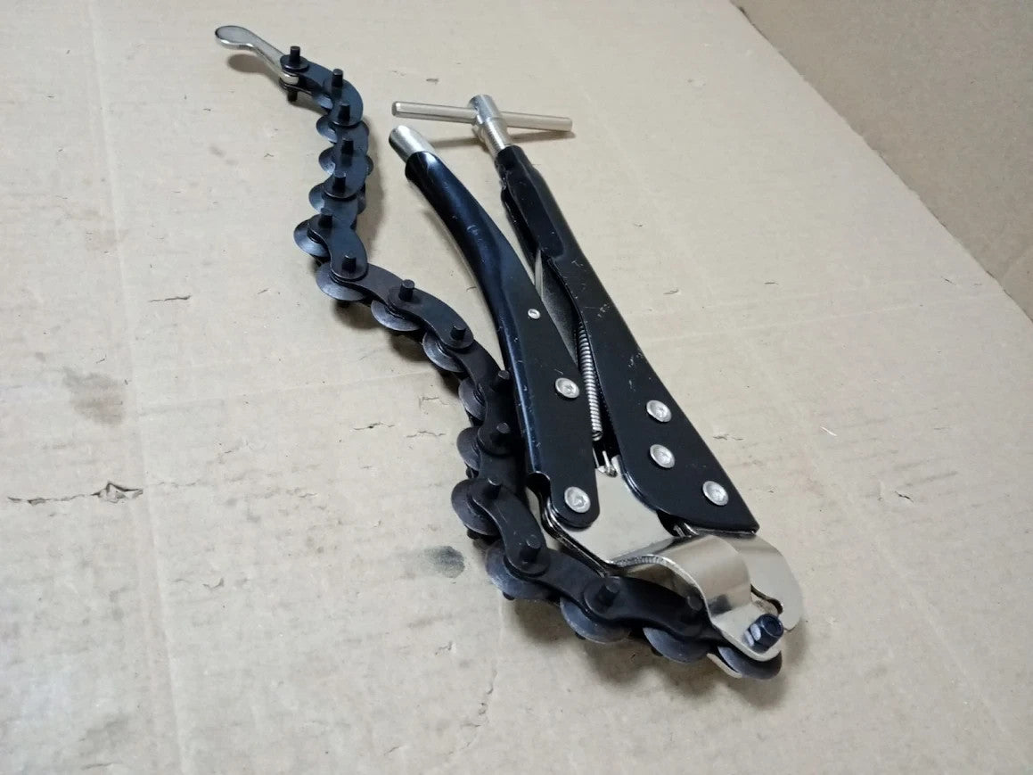 Heavy Duty Locking Chain Wrench Oil Filter Pipe Grip Vice Grip Removal Tool