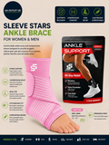 Sleeve Stars Ankle Brace Unisex Wrap Sprained Compression Sleeve Plantar Large