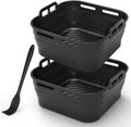 Alyvisun Silicone Air Fryer Liner Oil Brush 2pcs Foldable Baking Trays New