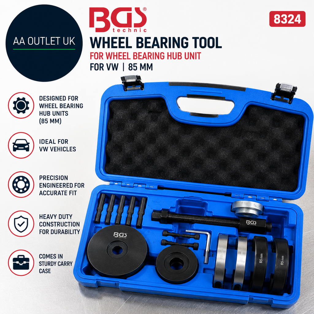 BGS 8324 Wheel Bearing Hub Unit Tool VW 85mm Metallic Black Blue Aqua