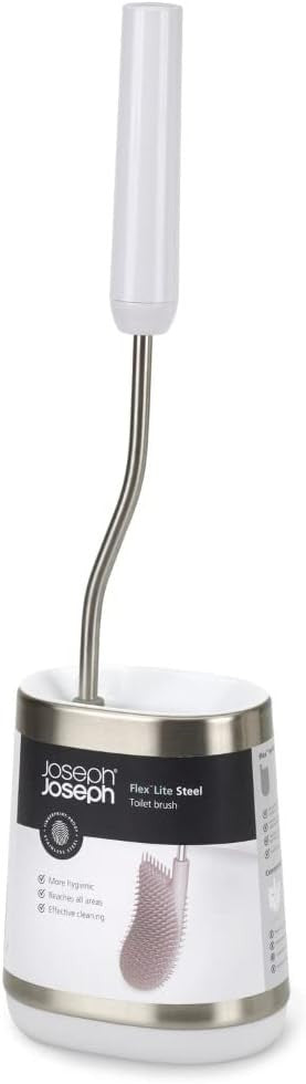 Joseph Joseph Flex Lite Silicone Toilet Brush Slimline 4.92x3.5x16.73in New