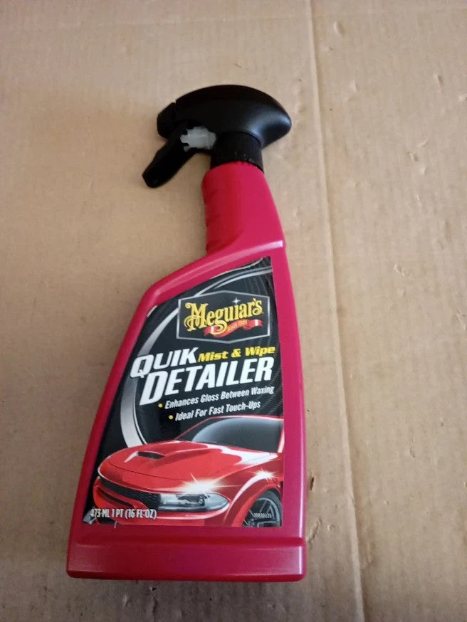 Meguiar's G1116EU Kit 473ml Quik Detailer Mist Wipe Car Paint Clean Design