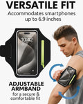 Lightweight Sports Armband Phone Holder Zip Pocket Waterproof Adjustable