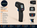 Amazon Basics Heavy Duty Infrared Thermometer Laser Type K Probe Black Design