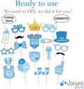 Baby Shower Blue Bottle Photo Booth Props Newborn Boy Party Decoration New