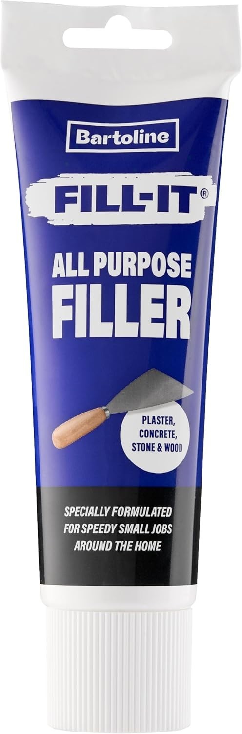 Bartoline Ready Mixed Instant Filler 330g Quick Drying Tube Filler Plaster New