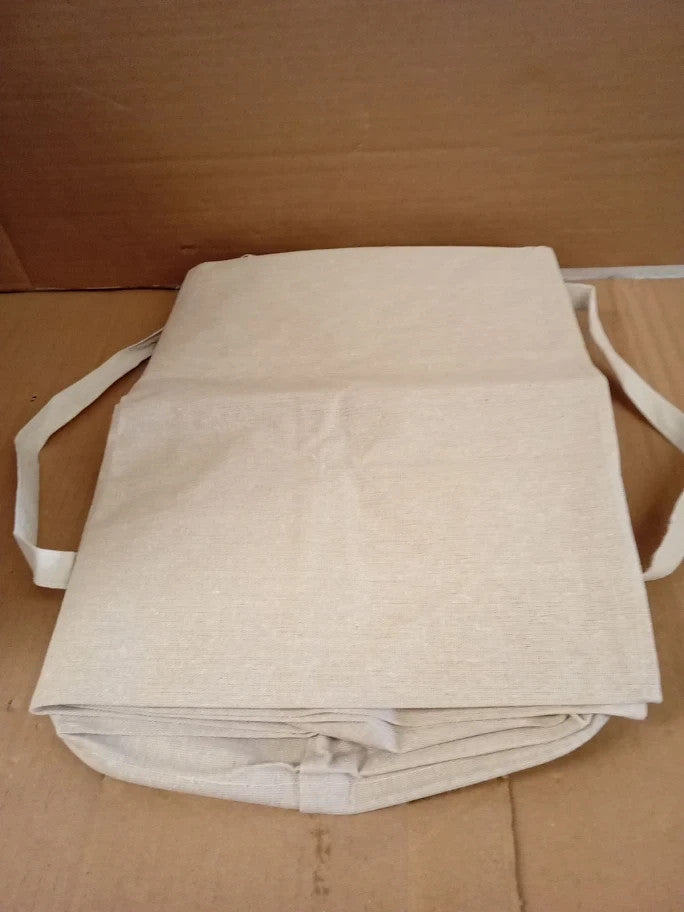 75L Large Laundry Hamper Handles Dirty Clothes For Bedroom Waterproof Ivory New