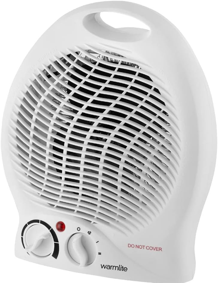 Warmlite WL44002 Thermo Fan Heater 2 Heat Settings Overheat Protection 2000W New