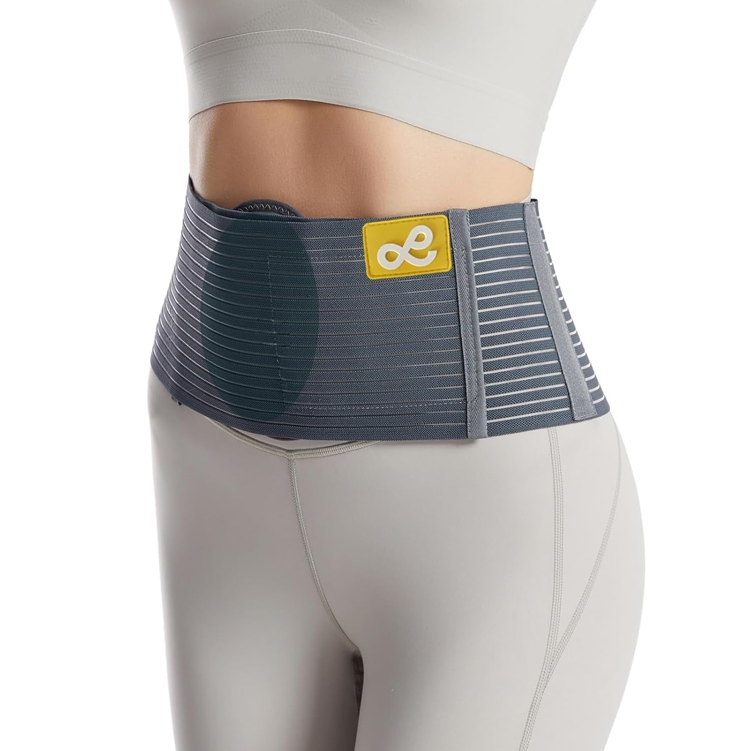 Umbilical Hernia Belt Men Women Support 2 Pad Compress L/XL New