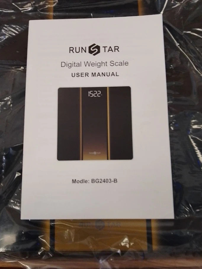 RunStar Scale Body Weight Digital Bathroom Scale High PrecisionClear 400lb New