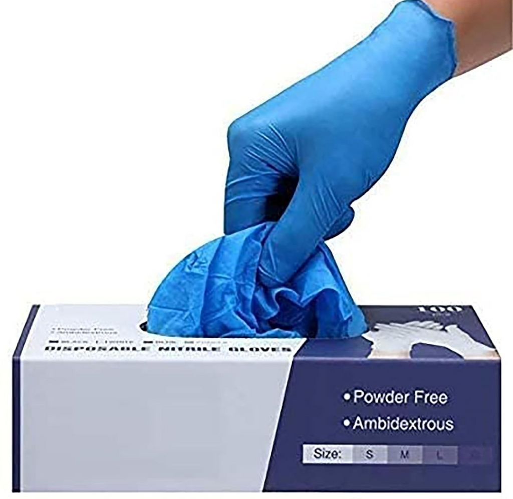 Surgicals Powder Free Nitrile Gloves Food Grade Hand Disposable L 100 Pieces New