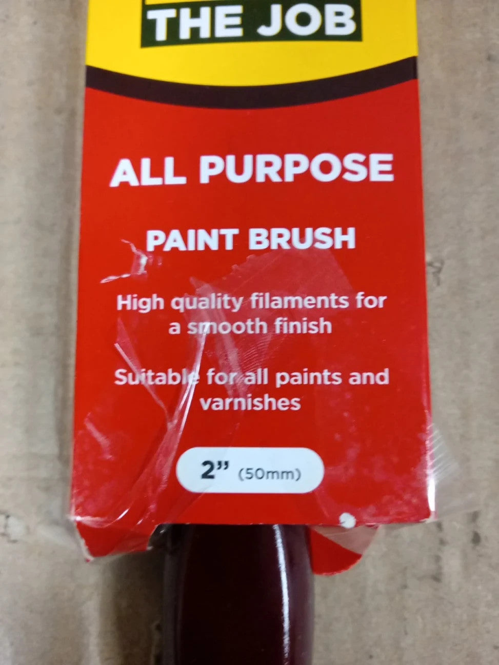 Fit For The Job 2in All Purpose Mixed Bristle Paint Flat Brush 2" 50mm New