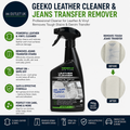Gecko Leather Cleaner Jeans Transfer Remover Spray On Wipe Off 750ml Black