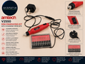 Amtech V2550 Mini Engraving Kit 9 Pieces Diamond Tipped Bits Tool Design Durable
