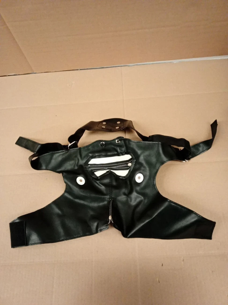 Tokyo Kaneki Ken Mask Adjustable Zipper & Attachable Eye Patch Hallow Black