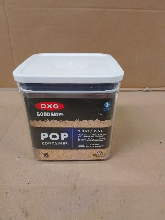 Oxo Good Grips POP Container Big Square Short 2.6L BPA Free Dishwasher Safe