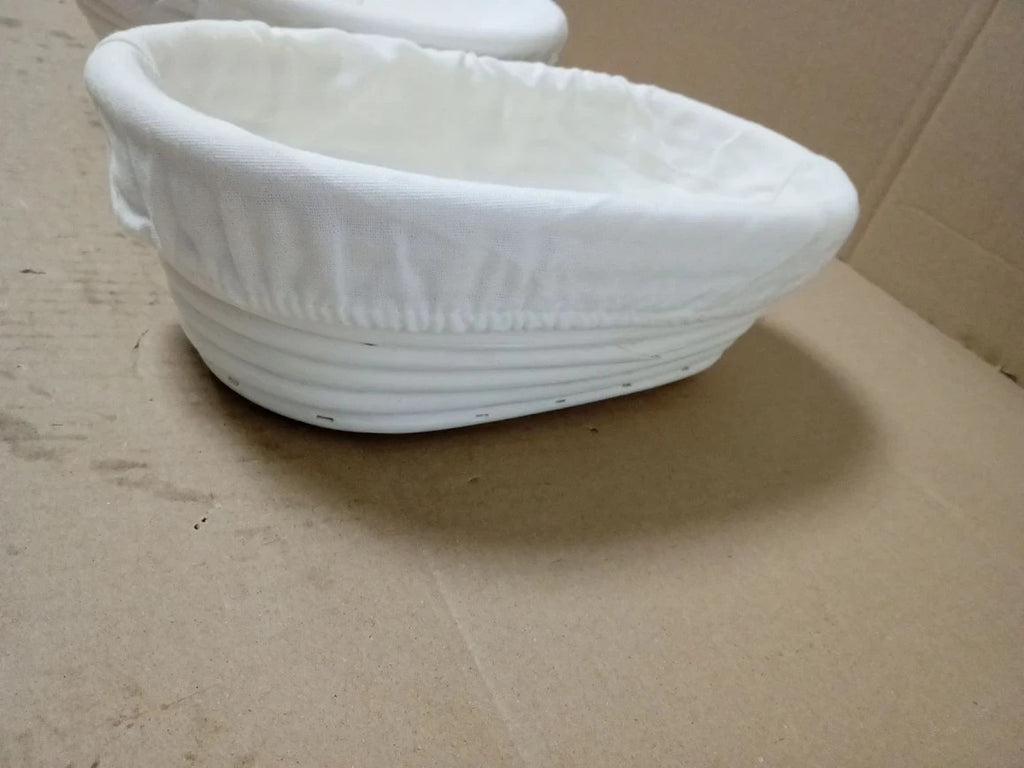 Bread Proofing Basket 2pc Banneton Basket Sourdough Bowls Liners White New