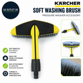 Karcher Soft Washing Brush Pressure Washer Accessory Yellow Rubber Cleaning Task