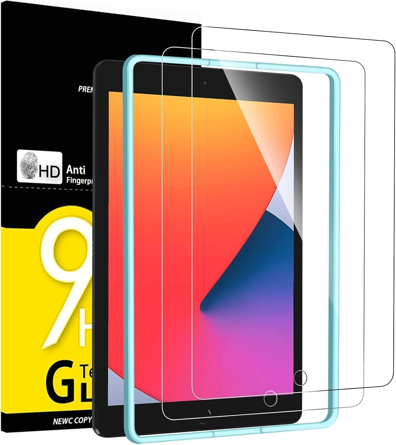 New C 2 Pack  iPad 9 8 7 2021 2020 2019 10.2in Generation Screen Protector New