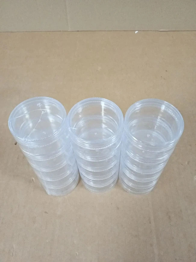 Baker Ross AW341 Stackable Screw Top Storage Pots Perfect To Fill Organise New