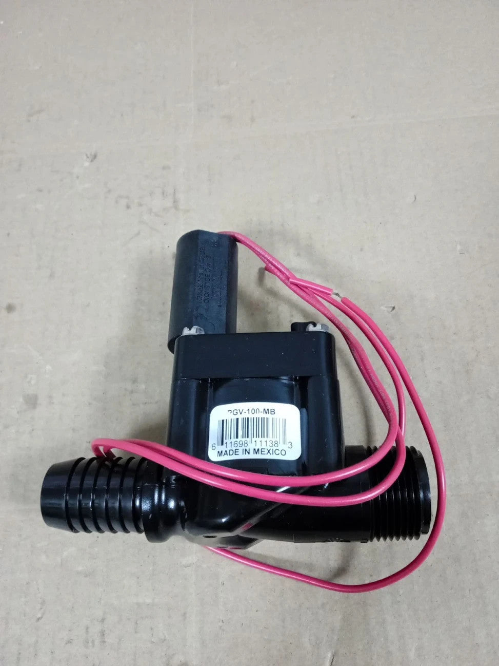 PGV Irrigation Valve Screw Top 1" Valve Male Thread Inlet 1" Barb Outlet No Flow