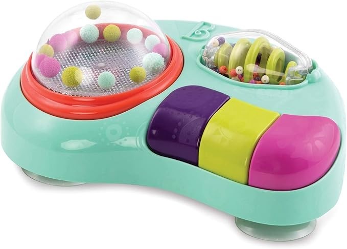 B Toys Baby Activity Station High Chair Suction Cup Toy Music 6m+ New