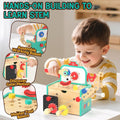 Lehoo Castle Wooden Robot Kids Tool Set Montessori Educational Toy Ages 2-4 New
