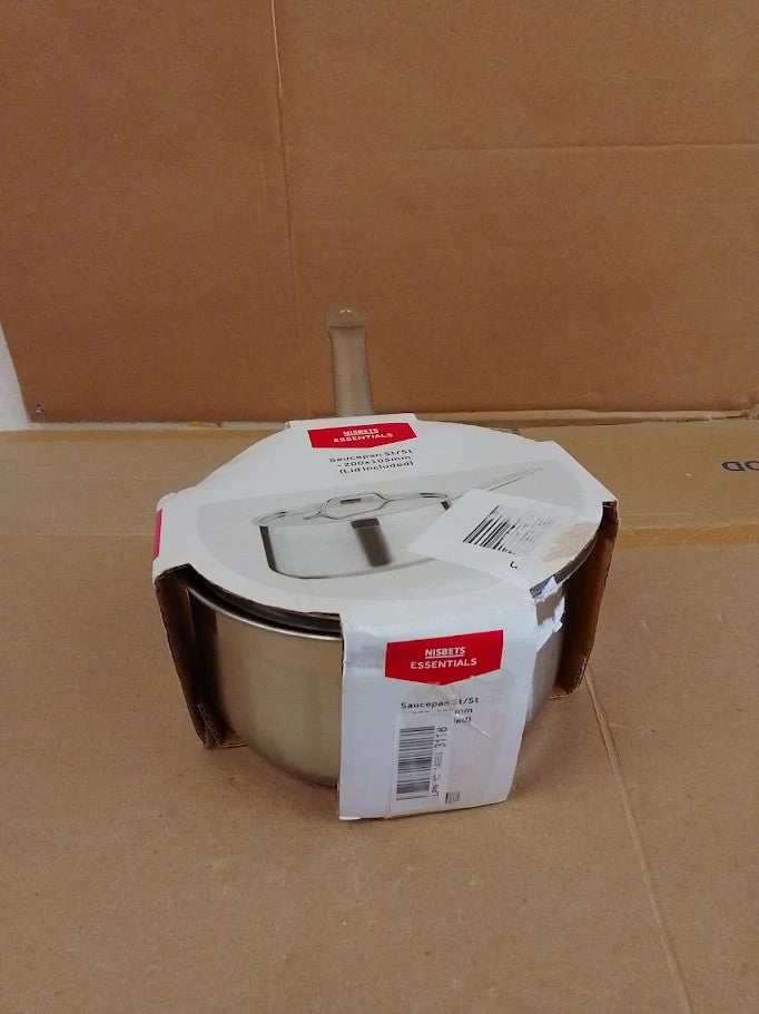 Nisbets Essentials Stainless Steel Saucepan Lid 20cm 3L All Hobs DF671 New