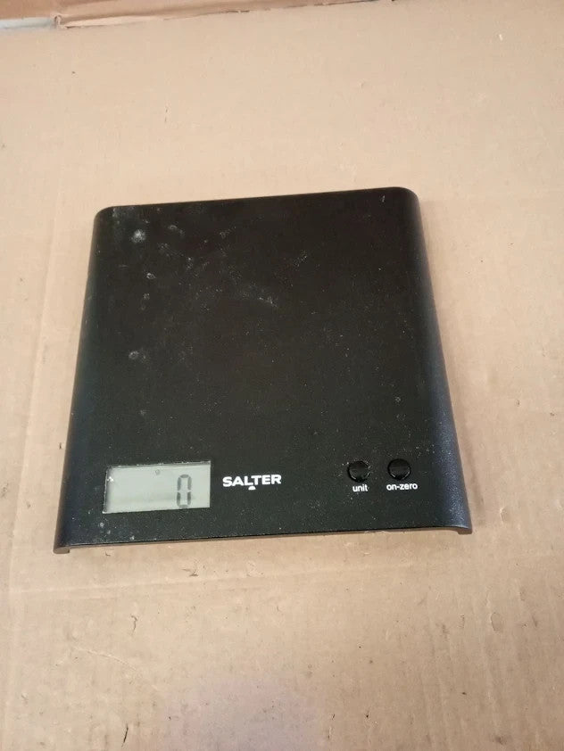 Salter Black Digital Scale Imperial And Metric Measurements LCD Display