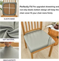 Kozuoan Dining Chair Covers PU Waterproof Removable Elastic 4 Grey New