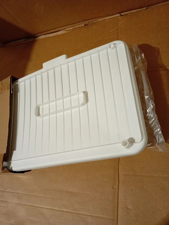 Amig Kaplya Foldable Dish Rack White Steel Plastic Drip Tray Cutlery Holder New