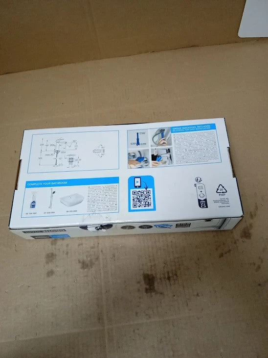 Grohe Quickfix Start Wash Basin Mixer Tap Click Clack Push Waste Set New