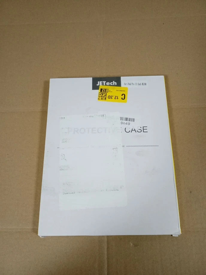 JETech iPad Pro 11 M5 M4 Case Pencil Holder Clear Transparent Back Black Cover