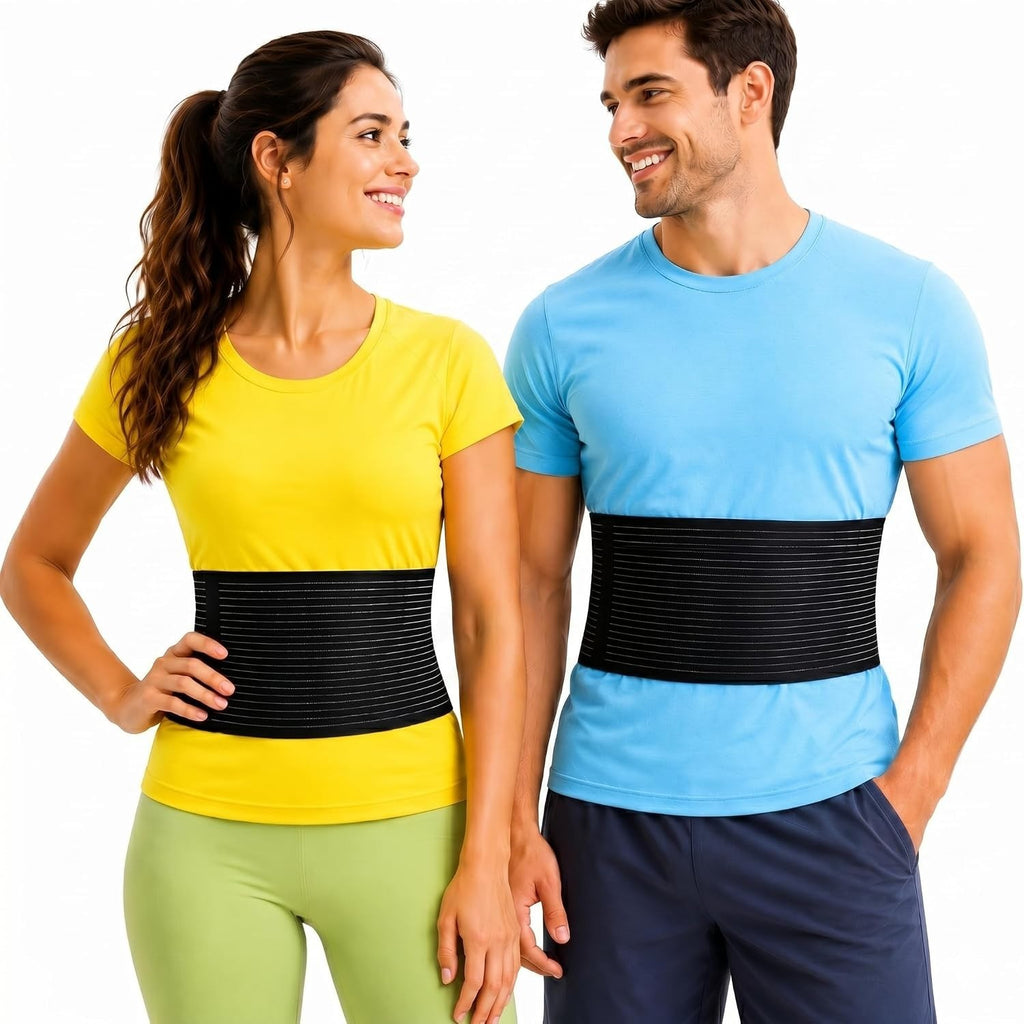 Rib Brace Chest Binder Compression Support Muscle Injuries L/XL Black Design New