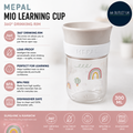 Mepal 360 Mio Learning Cup Leakproof 360 Rim Allows Drink Side 300ml Sunshine