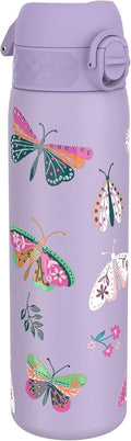 Ion8 500ml Stainless Steel Bottle Vacuum Insulated Leak Proof Butterfly New