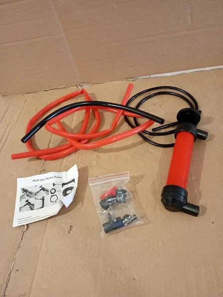 Dyouen Siphon Water Liquids Suction Fuel Petrol Hand Pump Hoses Set Portable