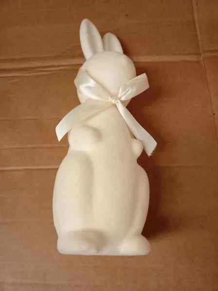 Lanpn 3pcs Flocked Bunny Easter Decorations Small Medium Large 9.8 13.0 15.4in