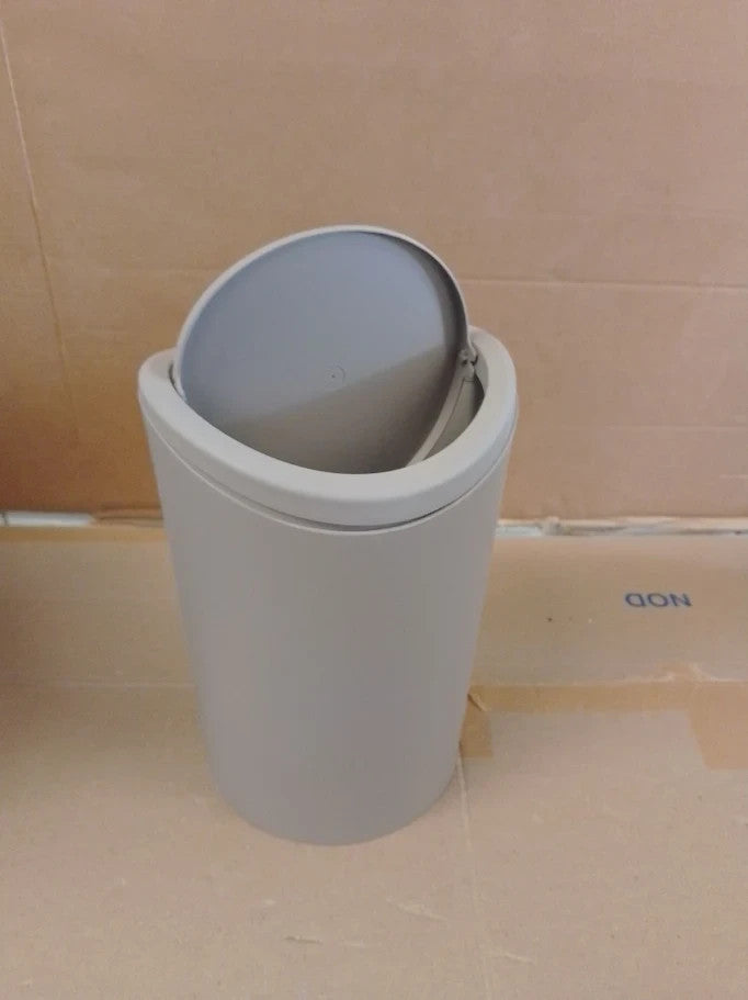 Tatay Bathroom Bin Swing Lid Compact Modern Design Durable Taupe 19x19x28cm New