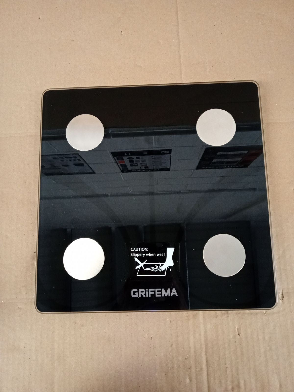 GRIFEMA GA2001 Weighing Scales Body Weight & Fat Digital Bathroom BMI Black