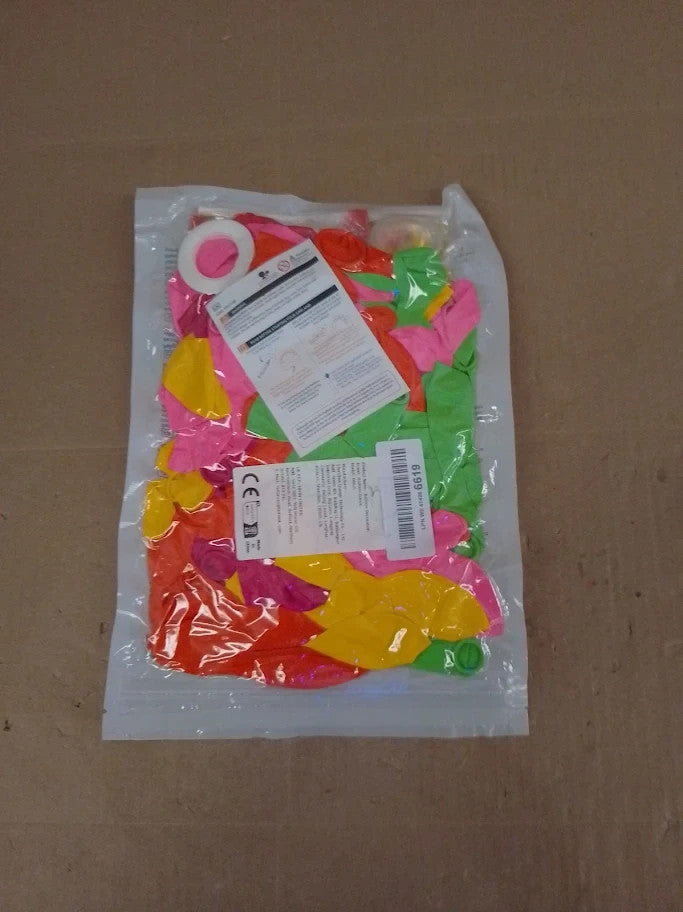 Tropical Fruit Balloon Arch Kit Hot Pink Orange Yellow Green Garland Foil New