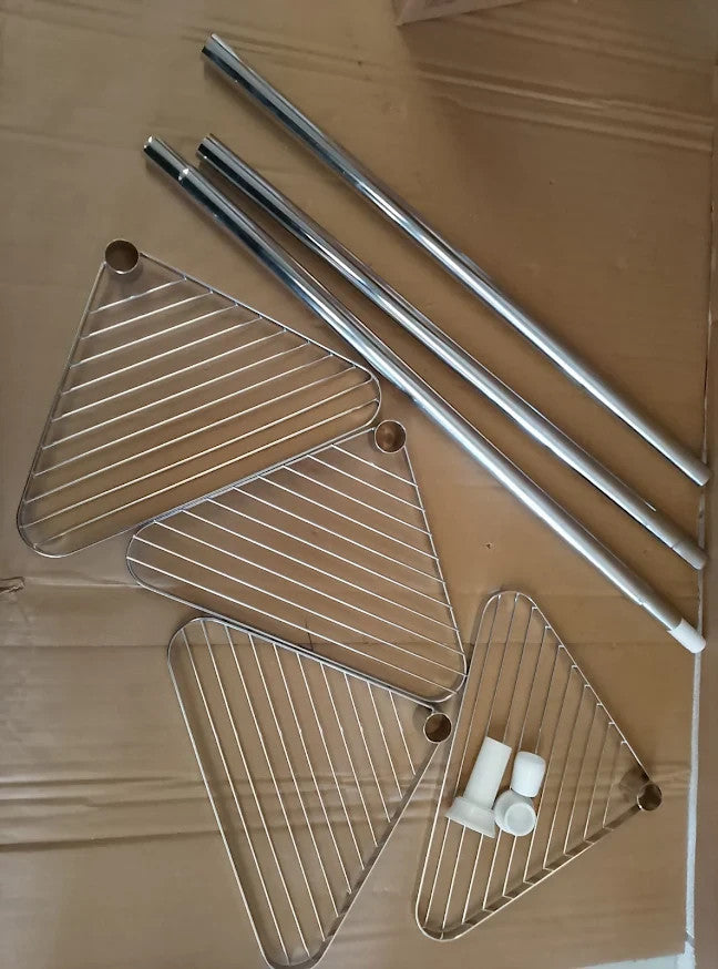 Argos Home Shower Organiser Pole Chrome Bathroom Shower Caddy Storage Design