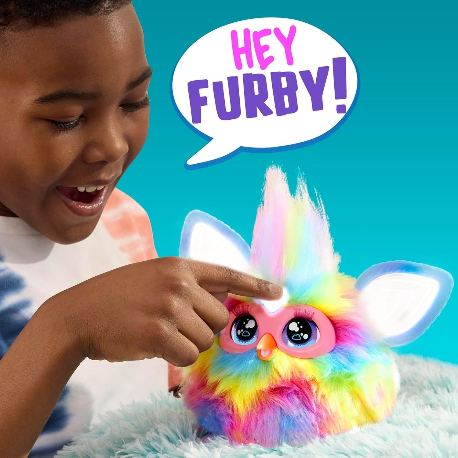Furby Tie Dye Interactive Plush Toy English Version 6+ New