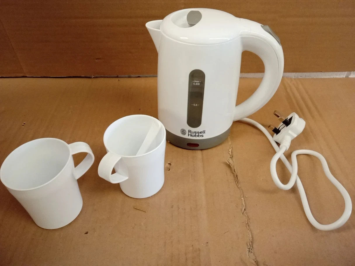 Russell Hobbs Electric 0.85L Travel Kettle Small Compact Dual Voltage 1kw New