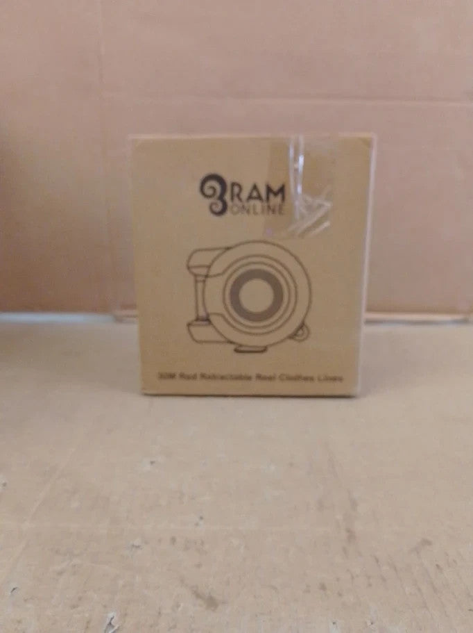 Ram Retractable Clothes Line Double Cable Heavy Duty Wall Mounted Clothes