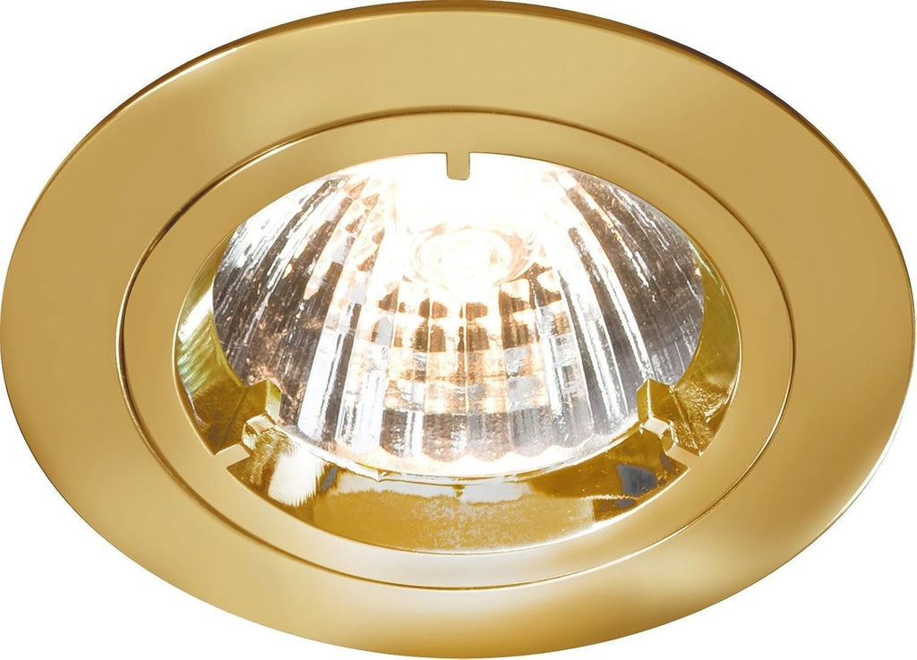 Knightsbridge IP20 230V 12V GU10 MR16 Recessed Fixed Twist Lock Aluminium New