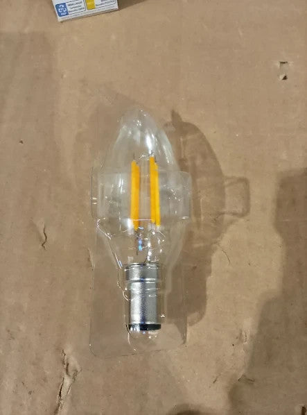 Lvwit 4W C35 Small Bayonet Bulb 40W Incandescent Equivalent B15 LED 35x97mm New