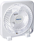 Impress IM 719BX Box Table Fan 9in 3 Speed Portable Home Office White New