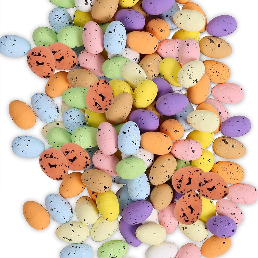 100pcs Easter Mini Eggs Decoration Artificial Bird Eggs Themed Party Fillers New